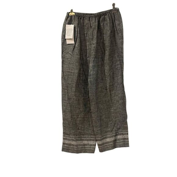 NWT! Norton McNaughton 100% linen cropped pants - Picture 8 of 8